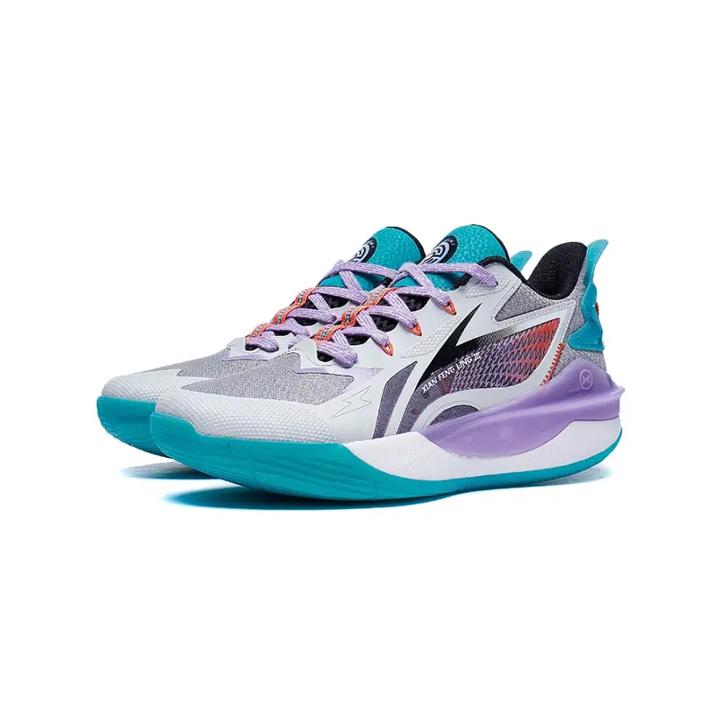 Баскетбольные кроссовки Pioneer Spirit TEAM3.0 для детей GS Low-top Rock Ash/light Lime Lining Young, светло-серый — фото 3