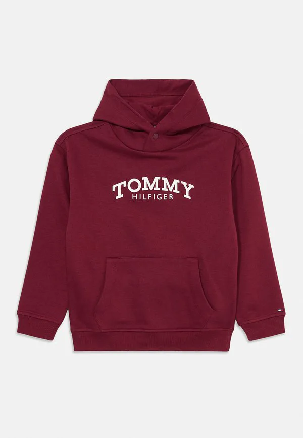 Толстовка с капюшоном из флиса с принтом логотипа Tommy Hilfiger, Rich Cherry — фото 3