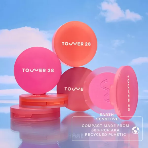 Getset blur + set матовые пудровые румяна Tower 28 Beauty, цвет sawtelle slushie — фото 3