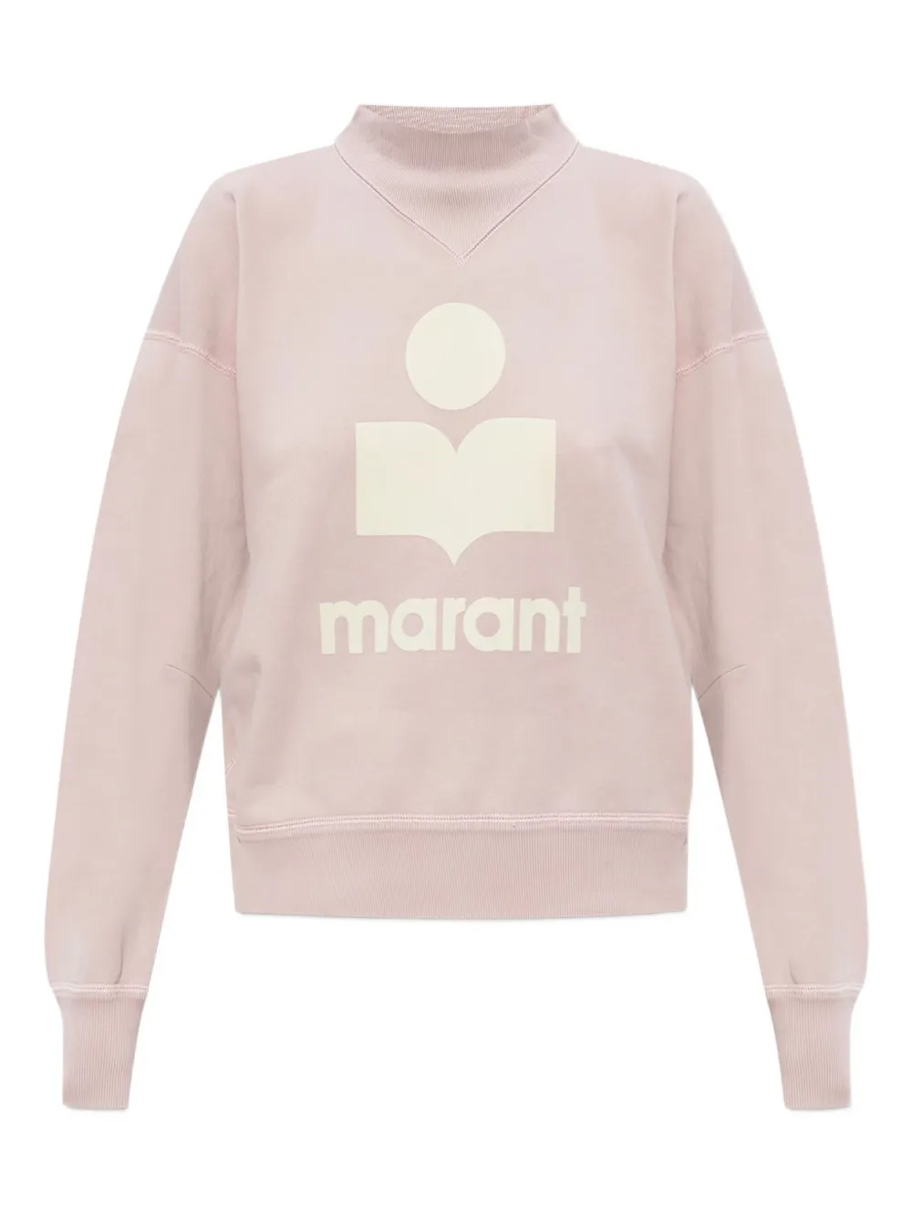 

Толстовка с высоким воротом и логотипом MARANT ÉTOILE, розовый