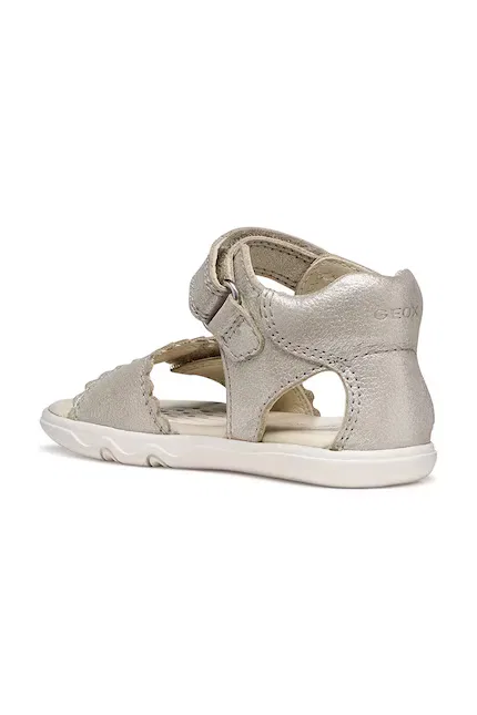 Сандалии кожаные SANDAL STEPPIEUP Geox, бежевый — фото 4
