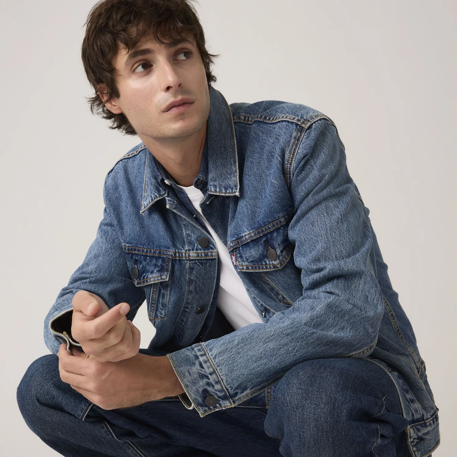 Куртка дальнобойщика Levi's, Medium Wash — фото 2