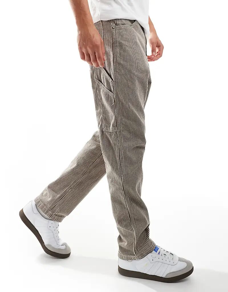 

Полосатые брюки garyville hickory коричневого цвета Dickies
