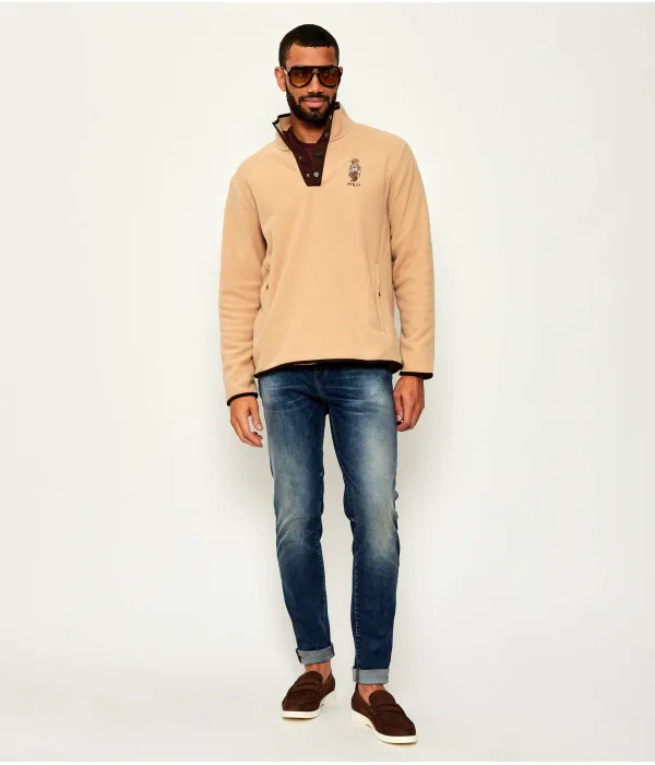 Флисовая толстовка Regular fit Polo Ralph Lauren, бежевый — фото 2