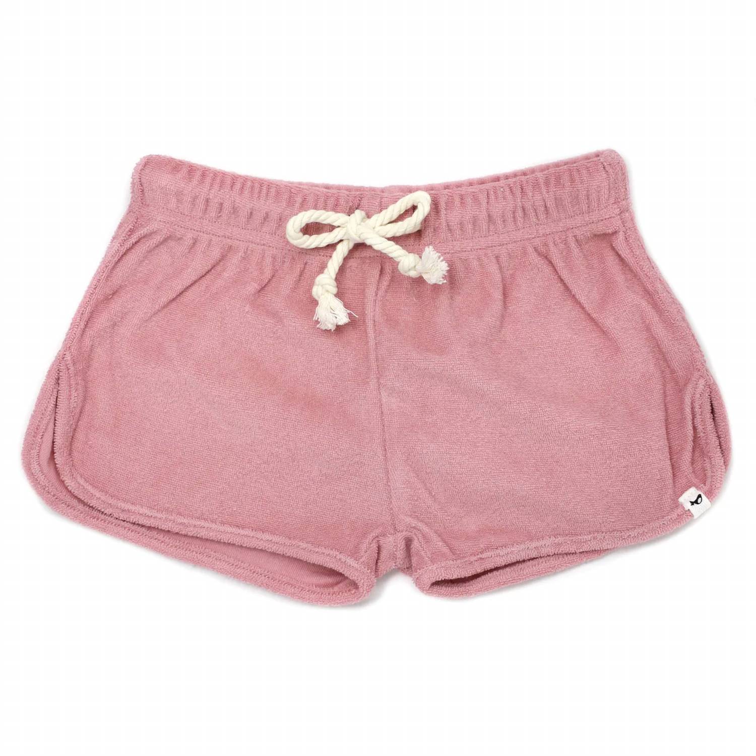 

Короткие шорты для девочек на завязках, махровые, в цвете Blush oh baby!, красный