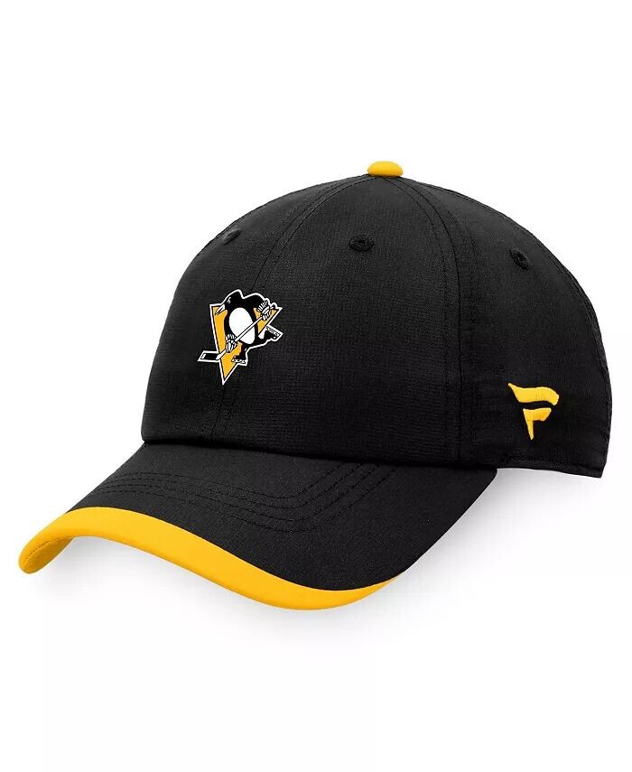 

Мужская черная регулируемая шапка Pittsburgh Penguins Authentic Pro Rink Pinnacle Fanatics, черный