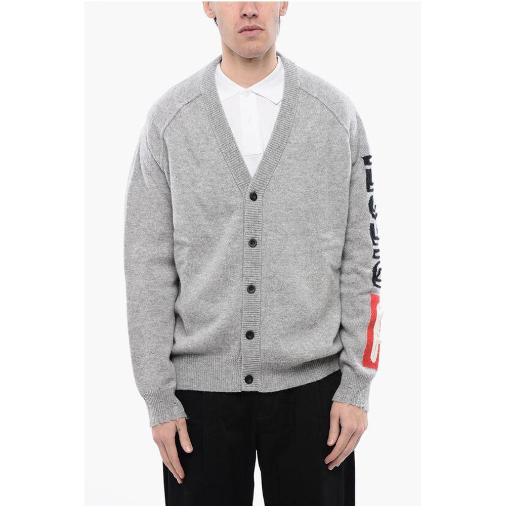 

RED TAG V-образный вырез шерстяной кардиган K-SARRI Diesel, Gray