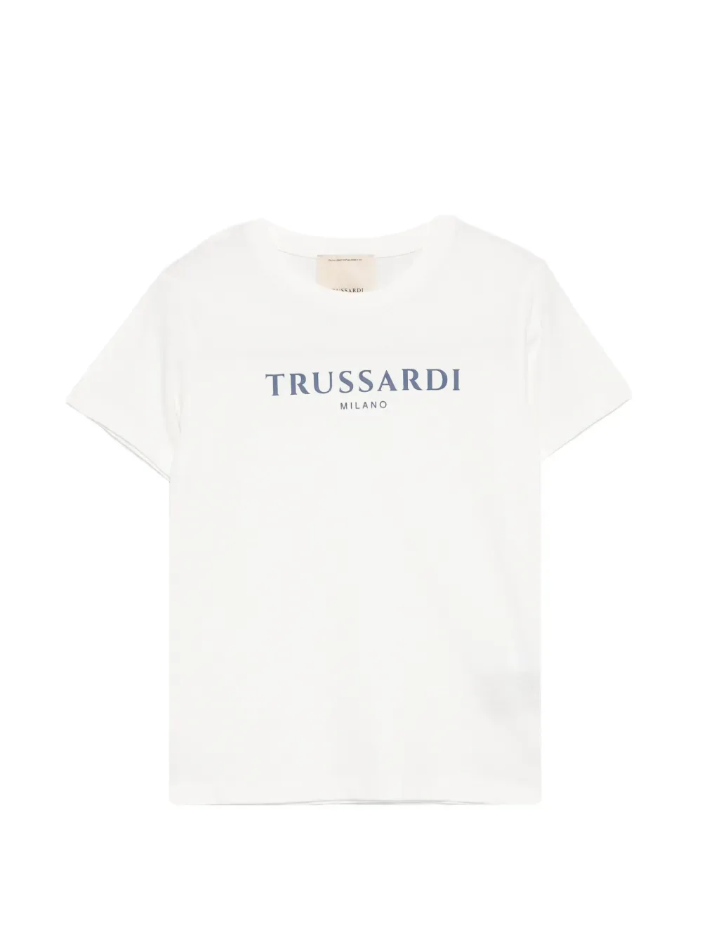 Футболка с логотипом TRUSSARDI JUNIOR, белый