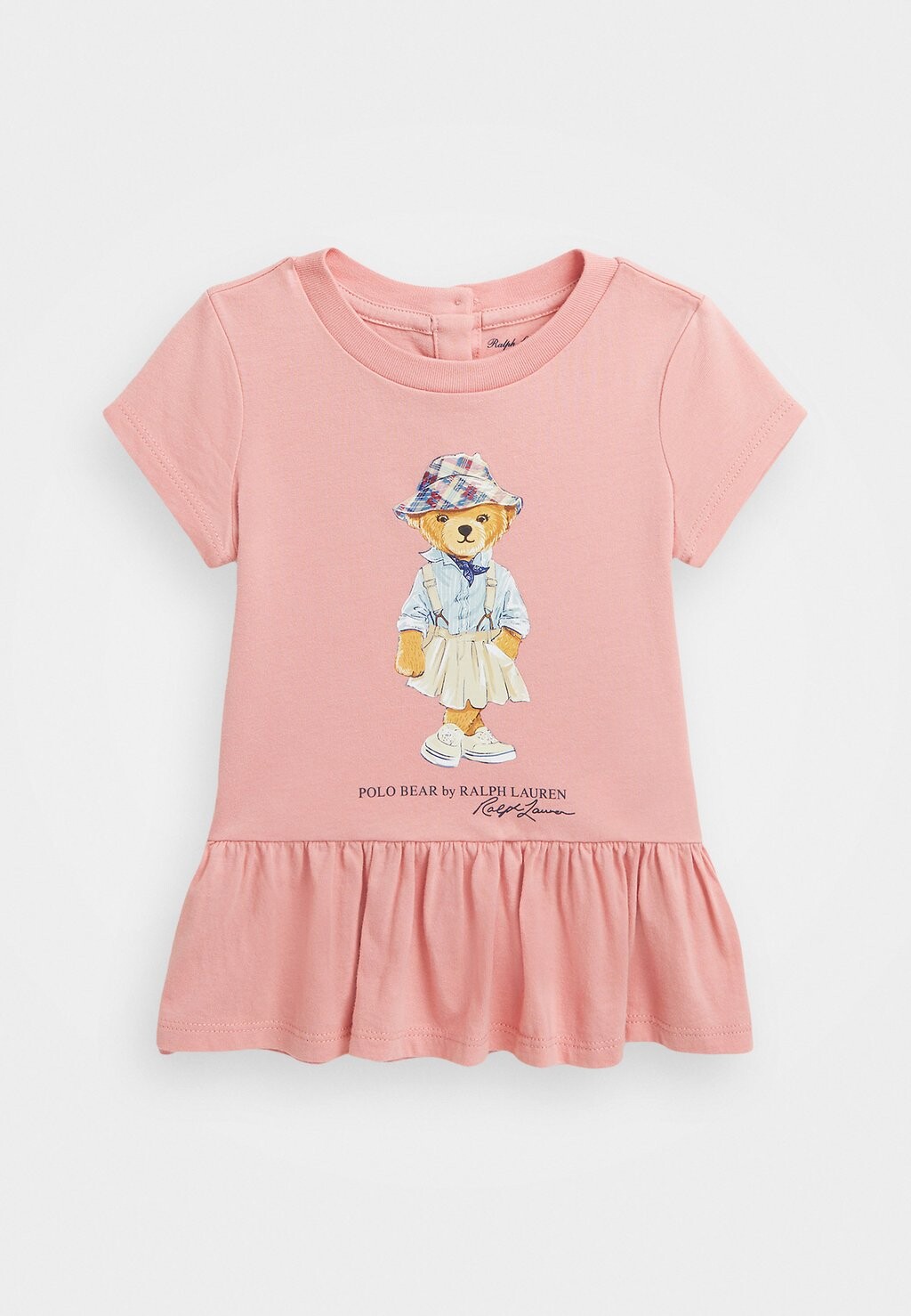 

Футболка POLO BEAR COTTON JERSEY PEPLUM T-SHIRT Ralph Lauren, розовый