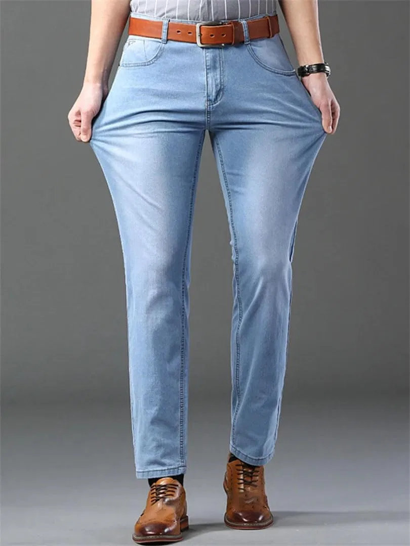 Джинсы slim fit, Небесно-голубой — фото 3