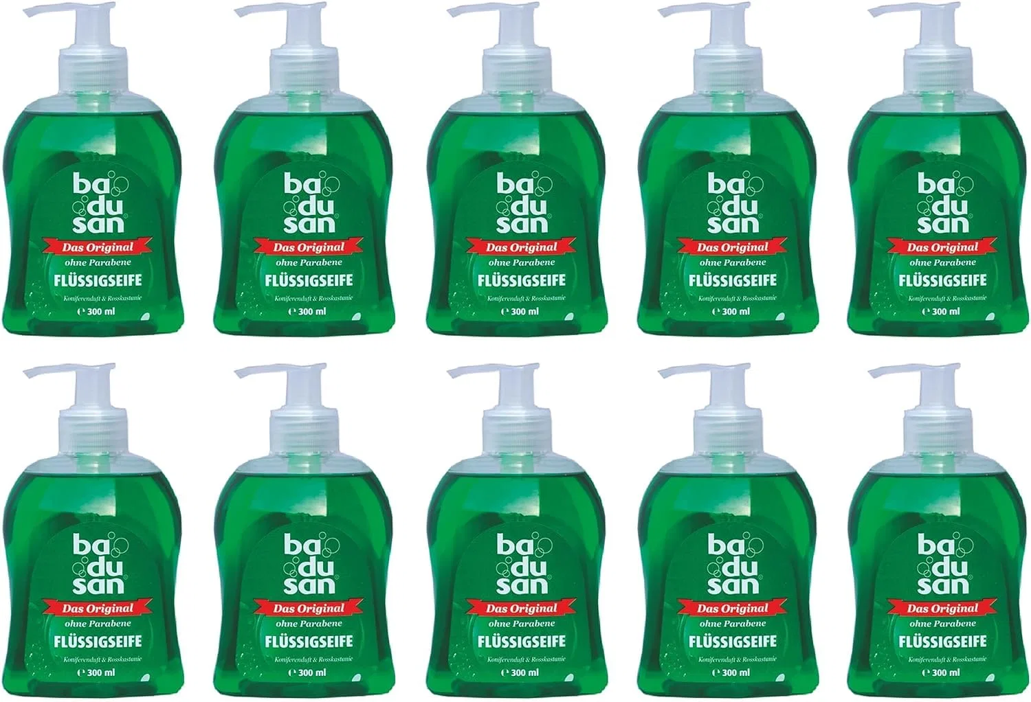 Набор жидкого мыла «Conifer Fragrance» от Badusan, 10 шт. по 300 мл Ba Du San