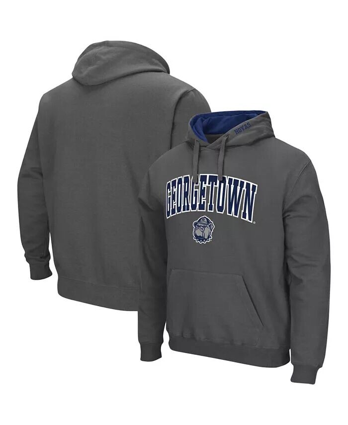 

Мужской пуловер с капюшоном Georgetown Hoyas Arch и Logo Colosseum, серый