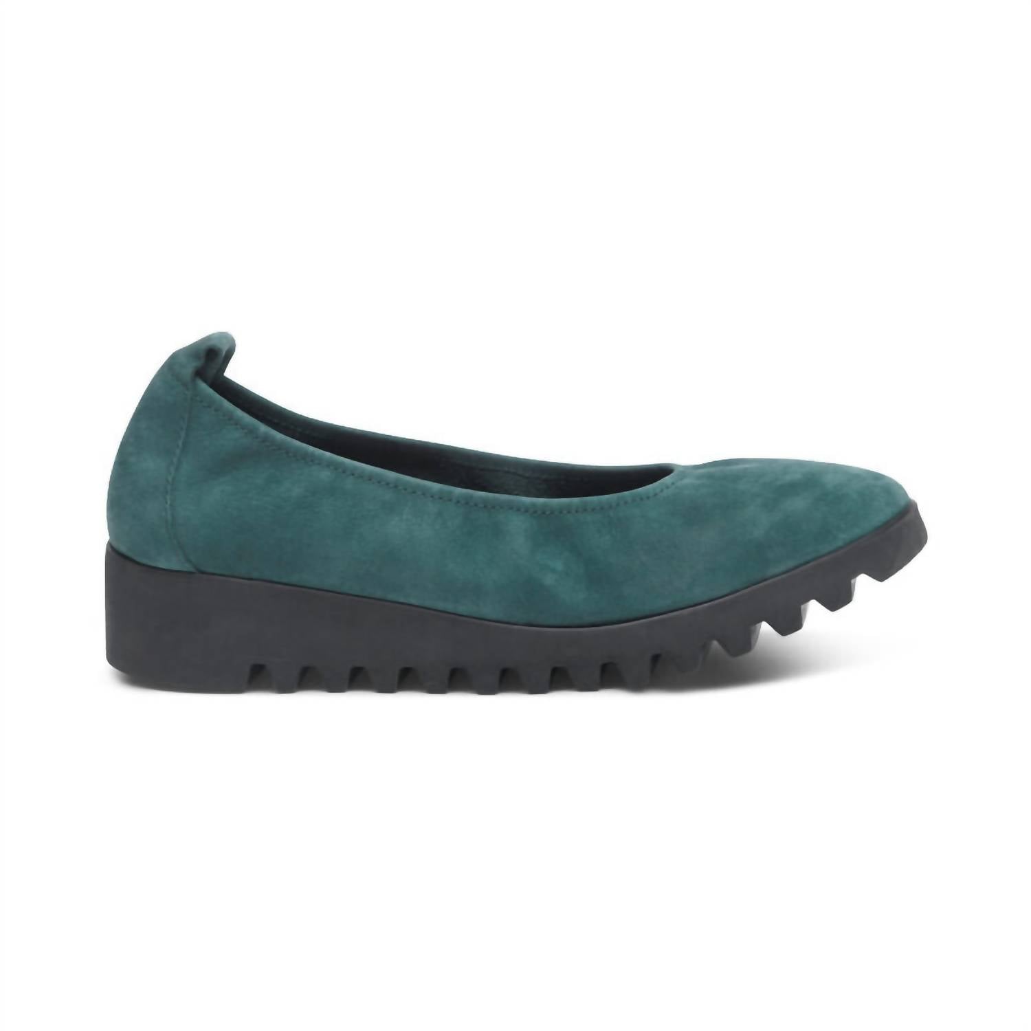 Женские балетки Brianna Slip-On в темно-бирюзовом цвете Aetrex — фото 2