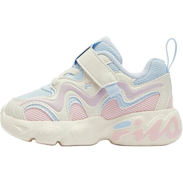 

FILA KIDS Низкие противоскользящие износостойкие детские туфли сине-белого цвета для младенцев и малышей