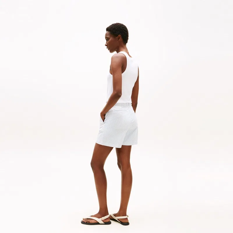 Шорты женские Casual Tommy Hilfiger, Blue White Stripes 0BE — фото 4
