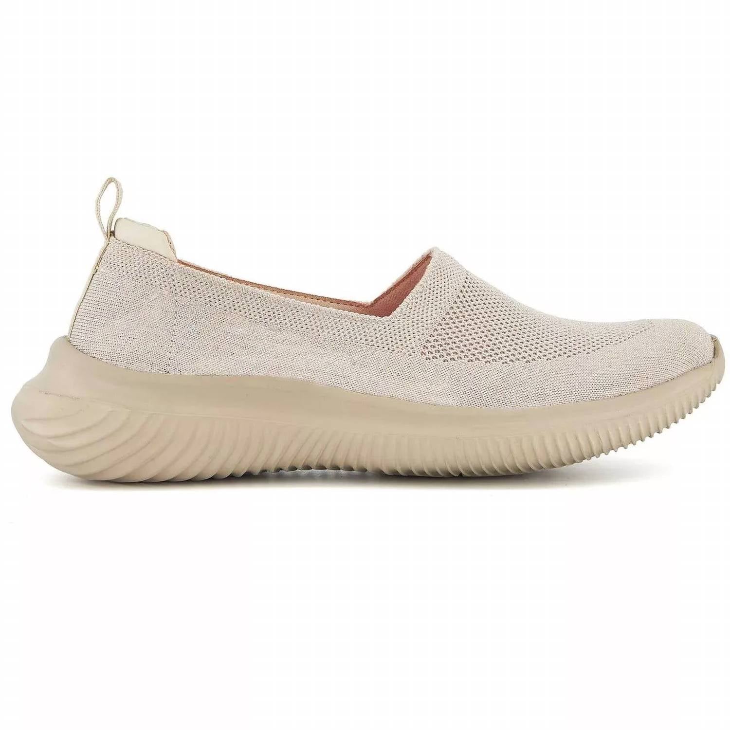Женские ультракомфортные повседневные кроссовки Slip On бежевого цвета Andrea — фото 2