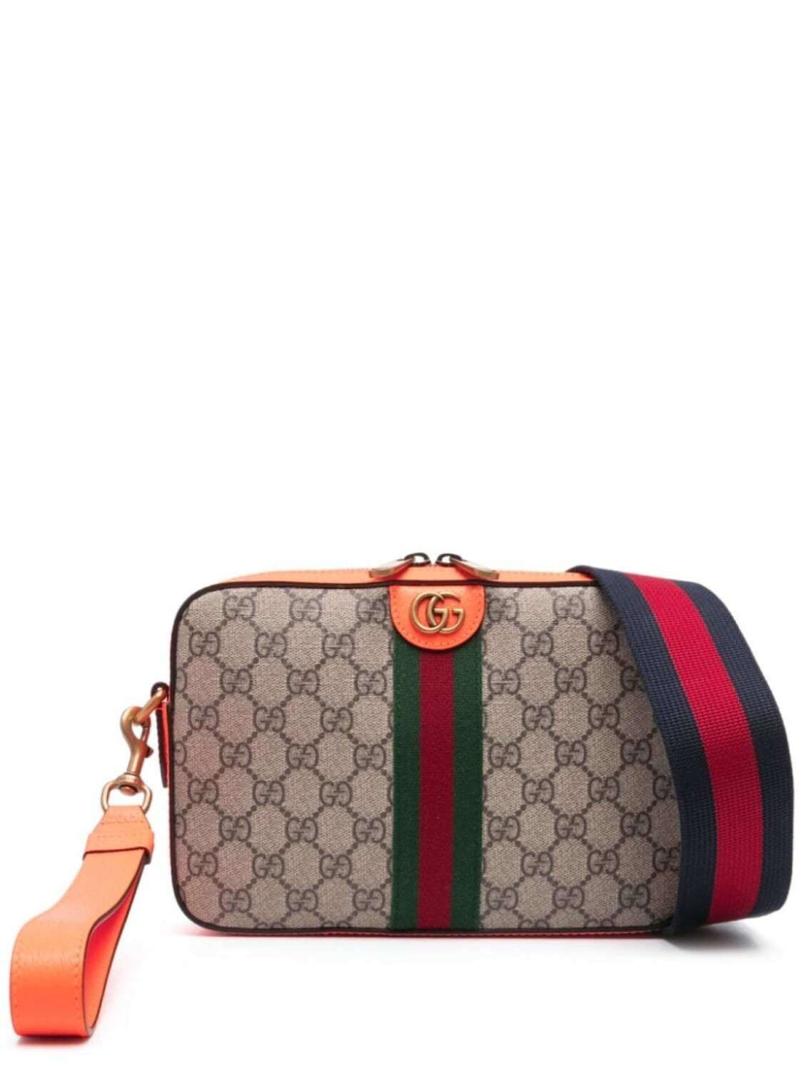 

Gucci маленькая сумка-мессенджер Ophidia с логотипом GG, коричневый