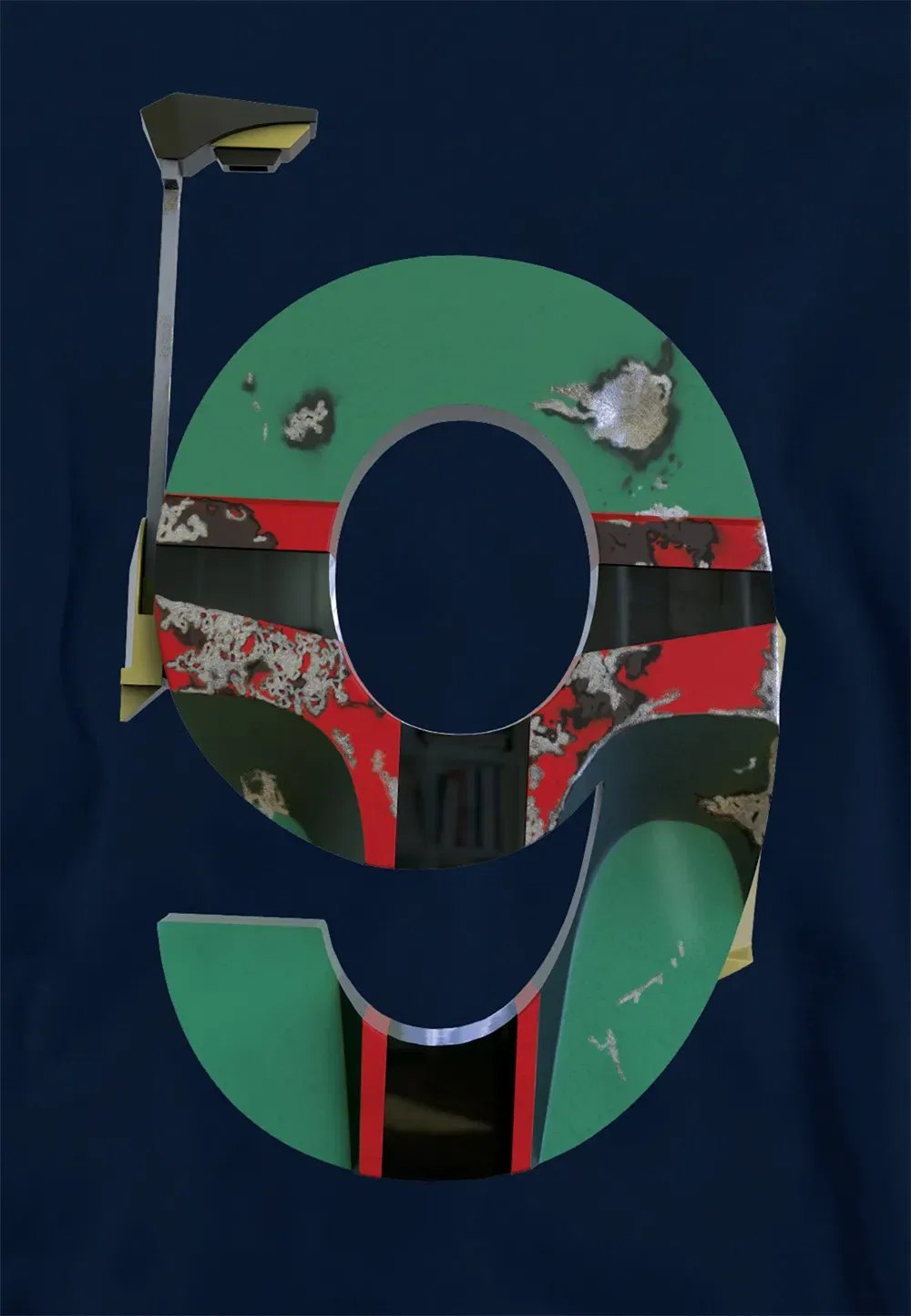 Детская толстовка Star Wars Boba Fett Disney, темно-синий — фото 2