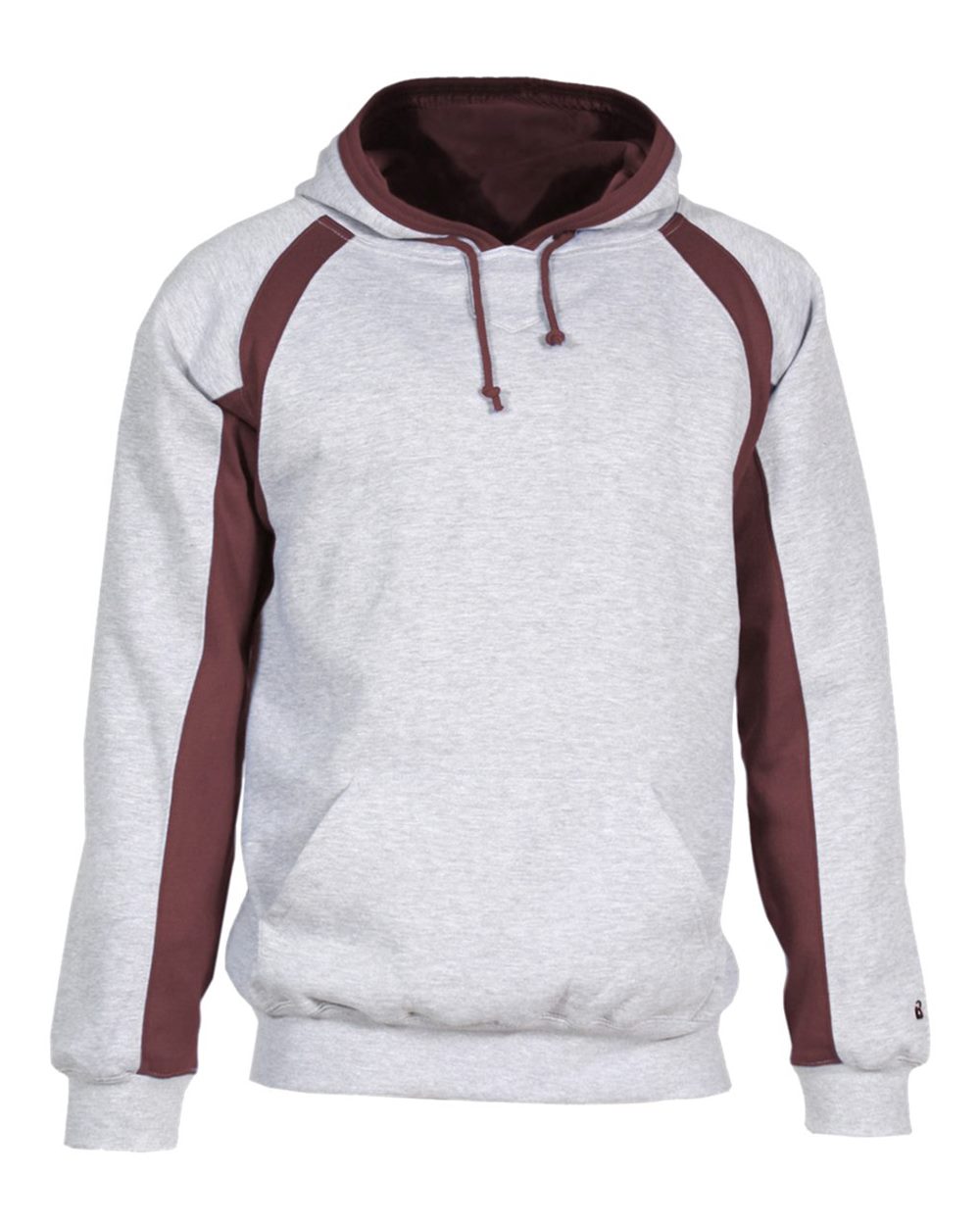 

Мужская толстовка с капюшоном Hook Badger, цвет oxford/ maroon