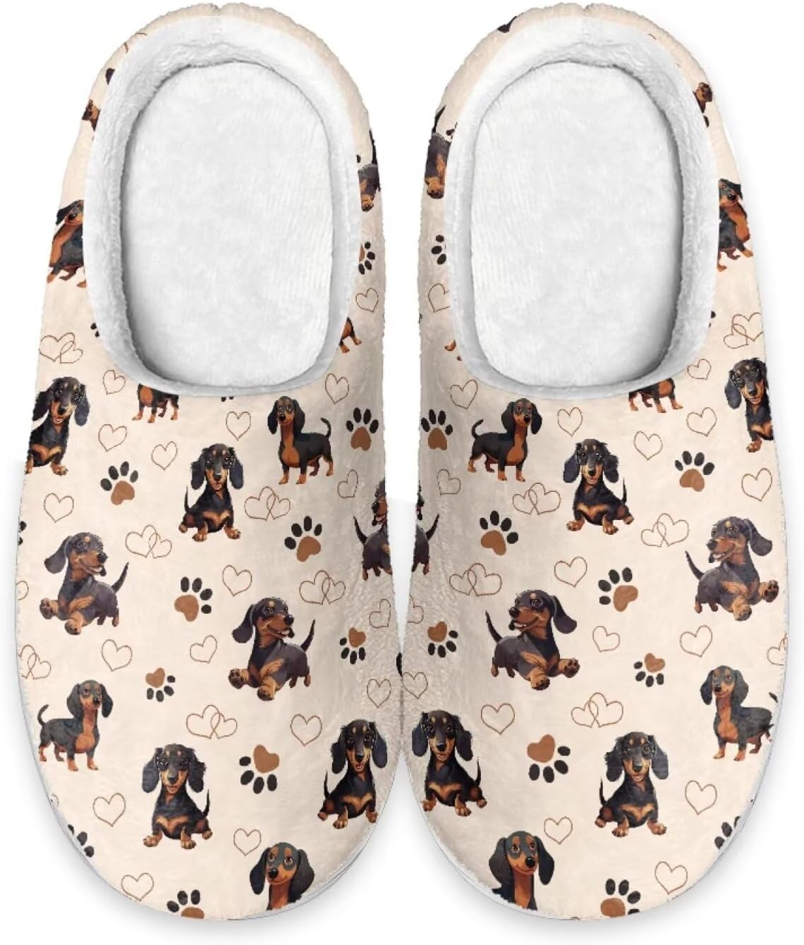 

Тапочки для дома Forchrinse с американским флагом для мужчин и женщин, мягкие и комфортные, теплые тапочки на осень и зиму, легкие, на скользящей подошве, Dachshund Printed