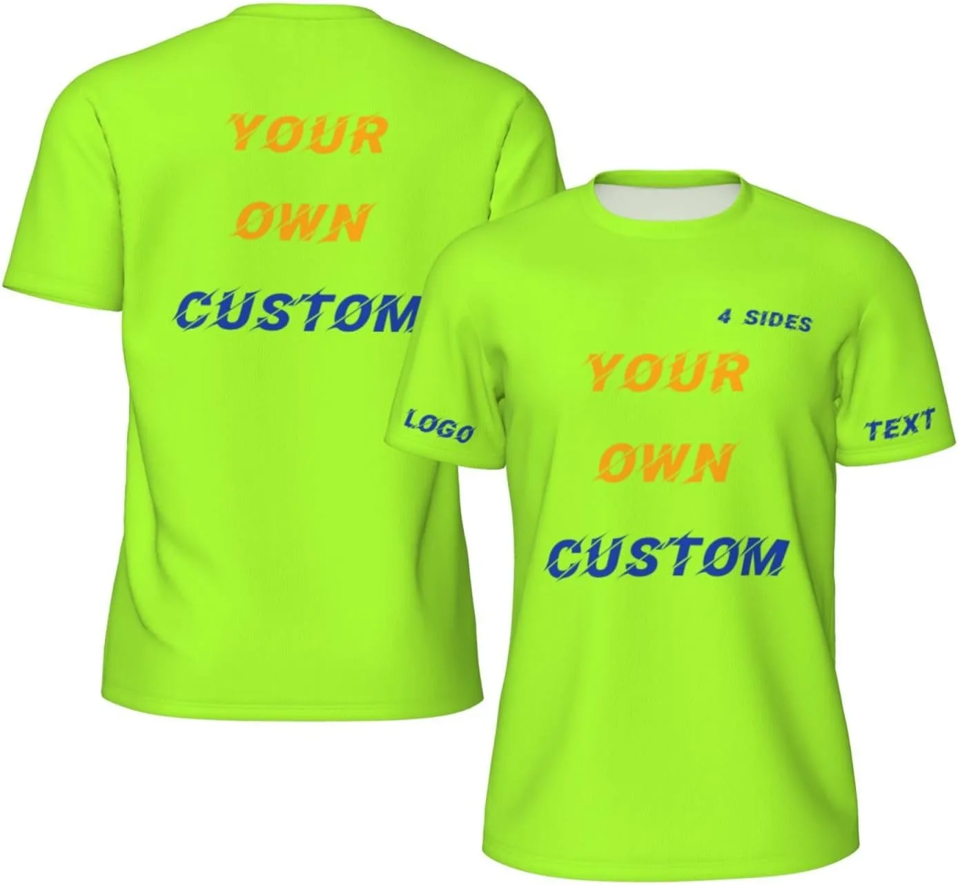 

Футболка Custom с принтом на 4 сторонах