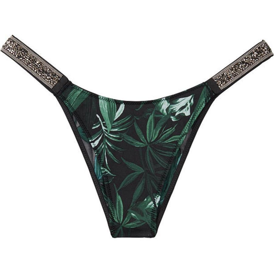 

Victoria's Secret ОЧЕНЬ СЕКСУАЛЬНЫЕ Трусы женские, 1 шт., темно-зеленые, с пальмовым принтом