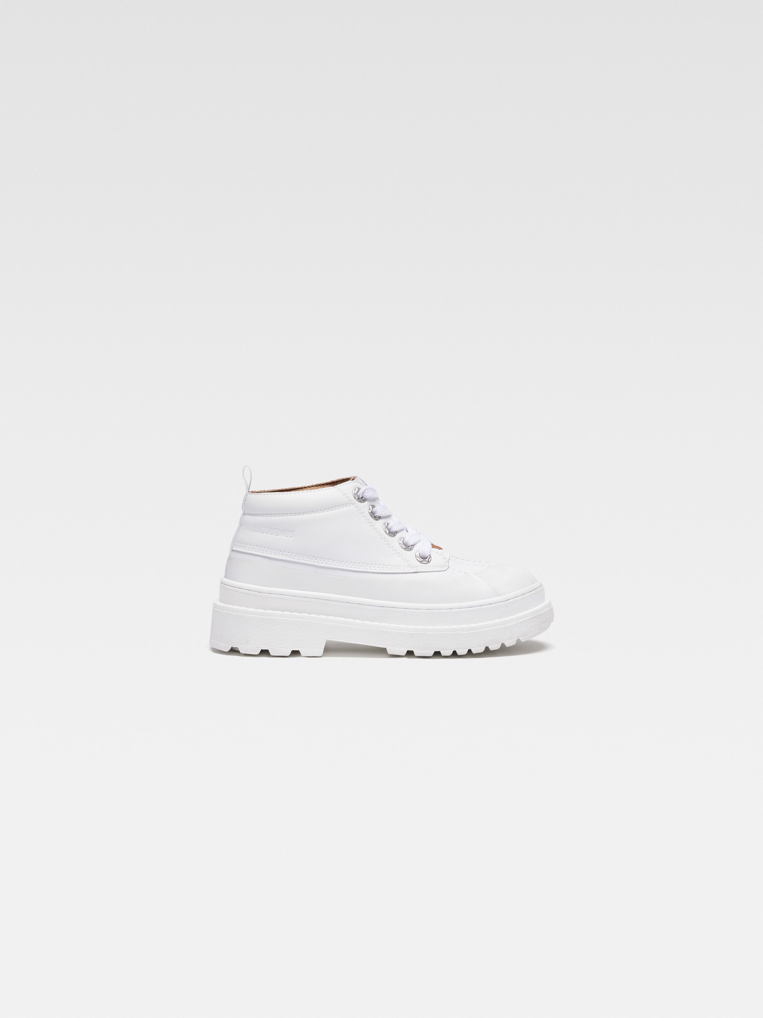 

Рабочие ботинки из кожи и резины JACQUEMUS The Meunier kids' shoes, белый