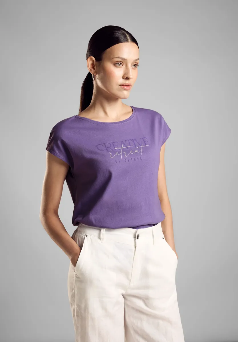 

Майка STREET ONE из чистого хлопка, цвет Bellflower Lilac