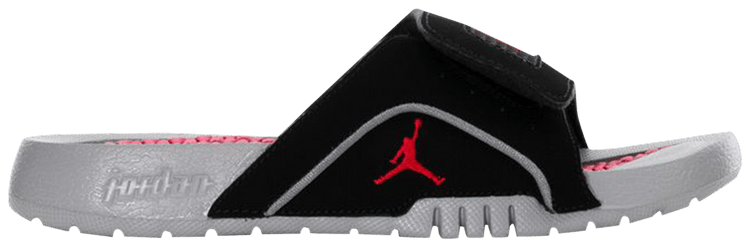 

Шлепанцы Air Jordan Jordan Hydro 4 Retro Slide GS 'Black Cement Grey', черный