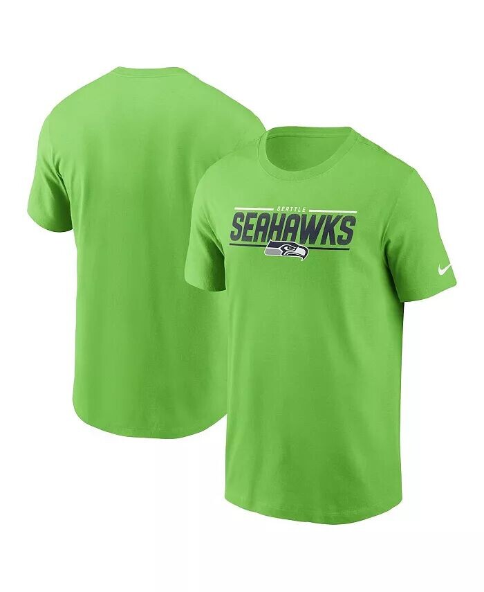 

Мужская неоново-зеленая футболка Seattle Seahawks Muscle Nike