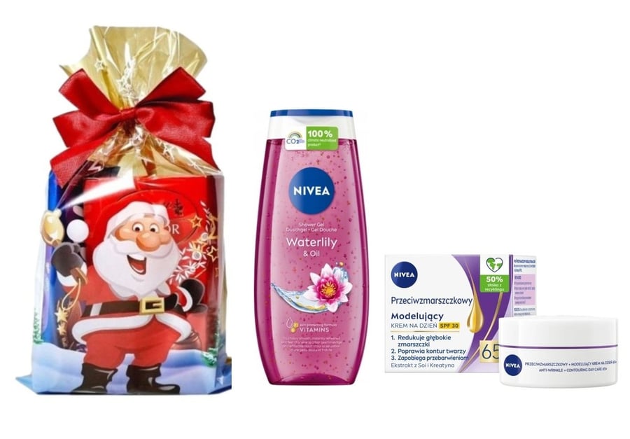 

Подарочный набор для женщин Nivea Firming Face Cream 65+ Гель + Крем