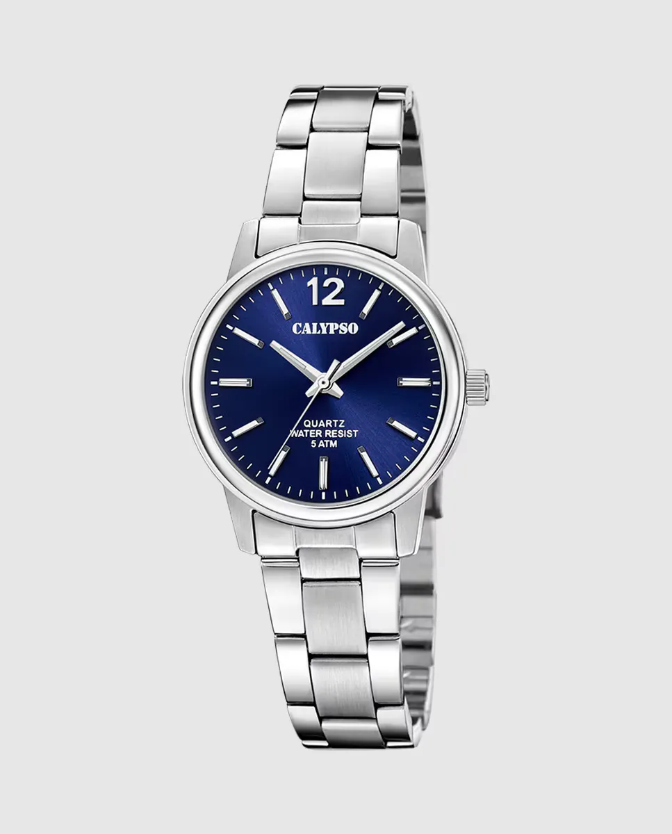 

K5865/3 Базовые женские часы из серебристой стали Calypso, серебрянный