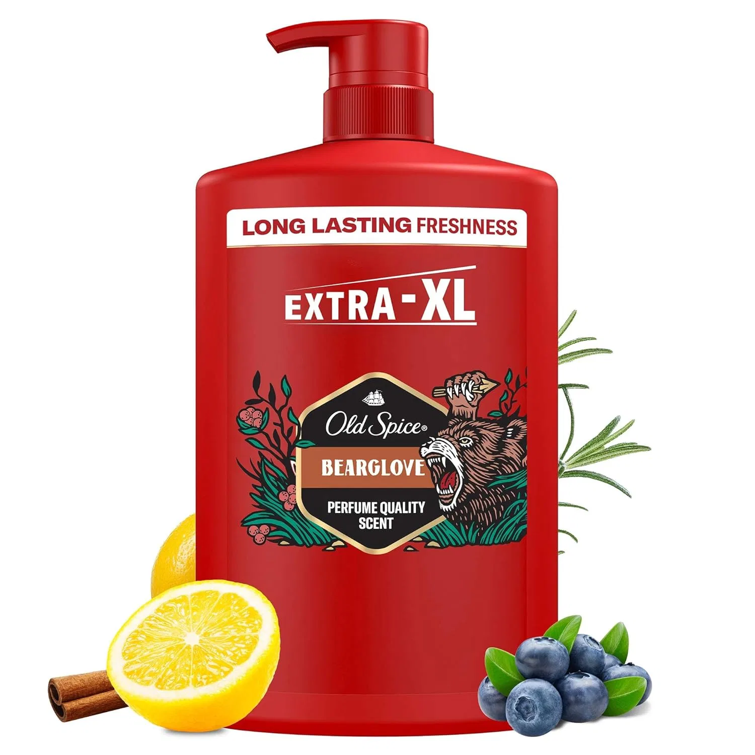 Мужской гель для душа Old Spice Bearglove 3-в-1, 1000 мл, с дозатором, 2 штуки Old Spice — фото 3