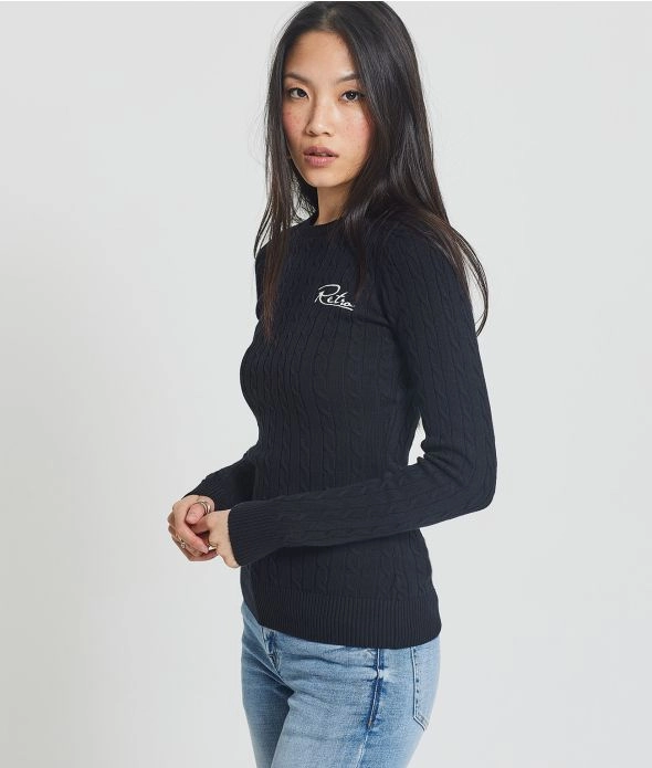 

Свитер вязаный Roseville Retro Jeans, черный