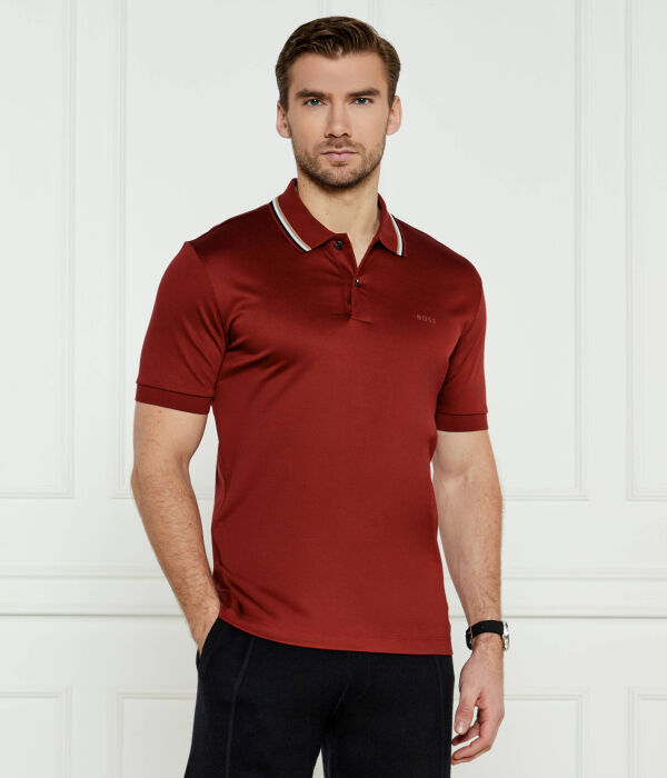 

Пенроуз поло 38 Slim Fit Boss, бургундия