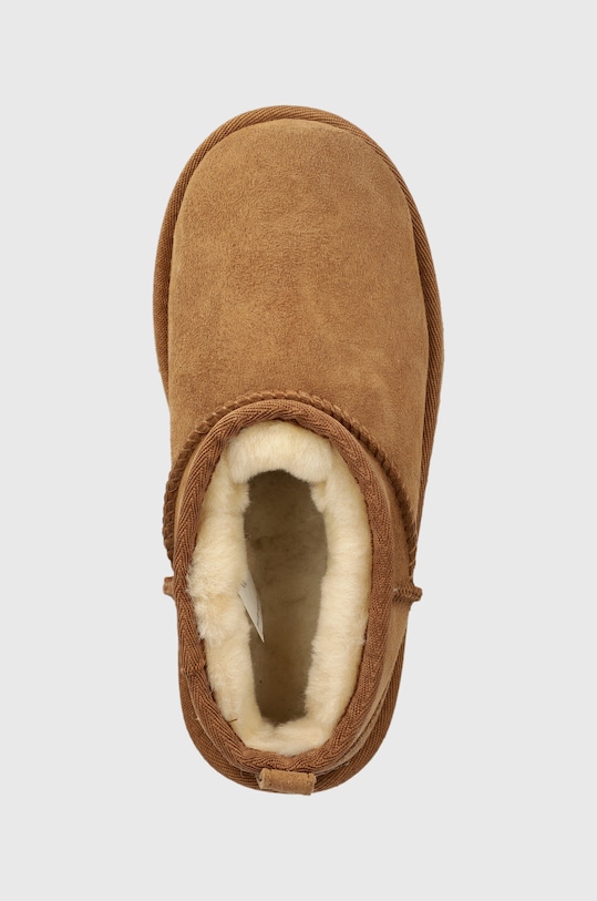Детские замшевые зимние сапожки K Classic Ultra Mini Ugg, коричневый — фото 4