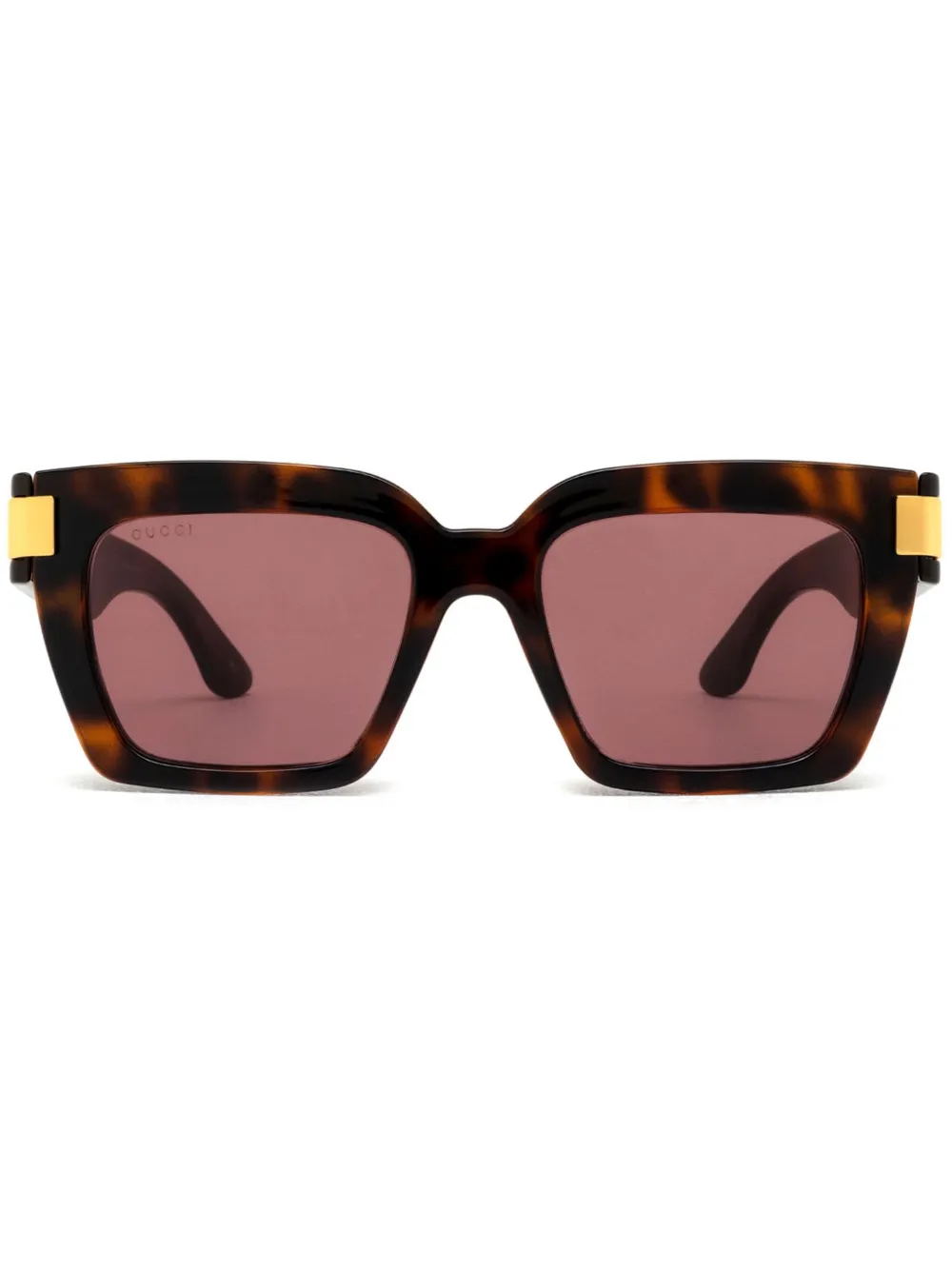 

Солнцезащитные очки с логотипом Interlocking G Gucci Eyewear, коричневый