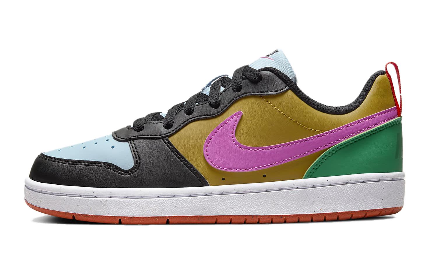 

Кроссовки Court Borough Low Recraft GS 'Dance' Nike, черный/розовый/желтый