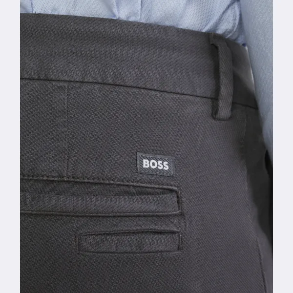 Брюки-Чиносы узкого кроя из кайтона Boss, черный — фото 4