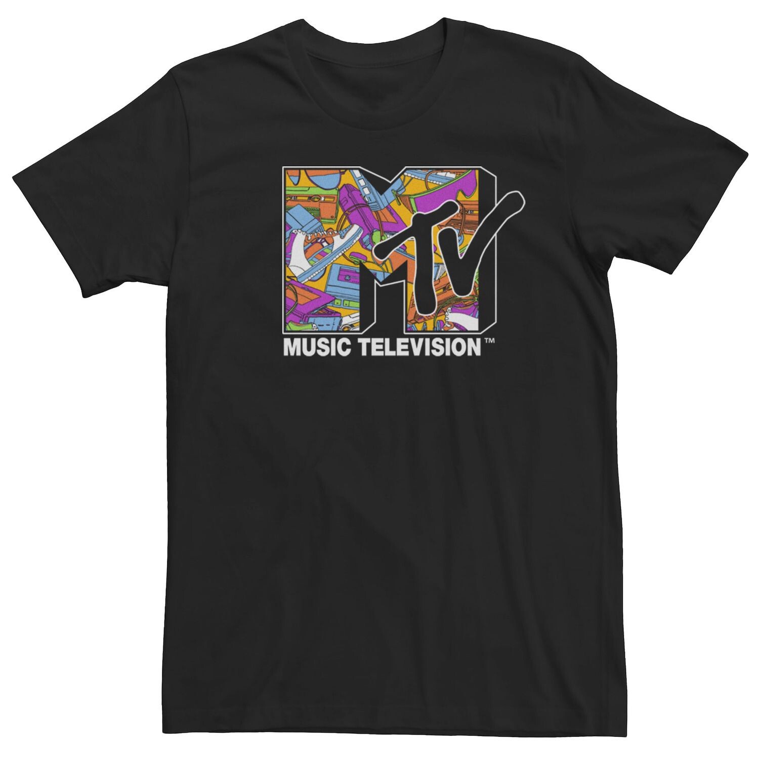 

Мужская крутая футболка MTV Old School Cool Licensed Character
