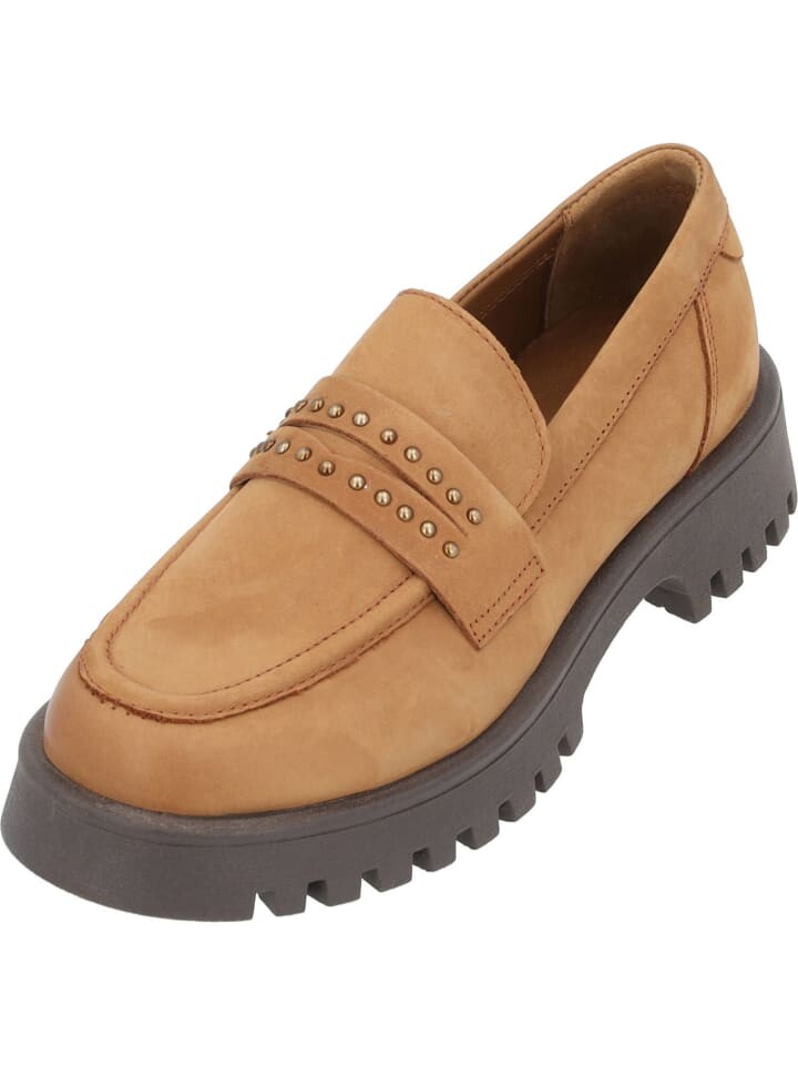 Тапочки Marco Tozzi, цвет cognac nubuck