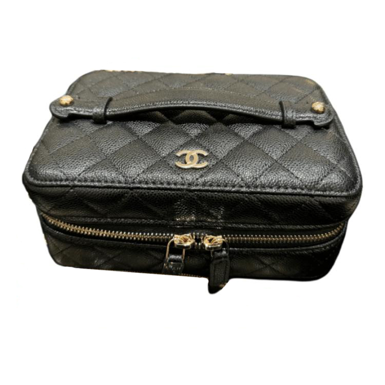 CHANEL Женская косметичка из коровьей кожи с личи — фото 2