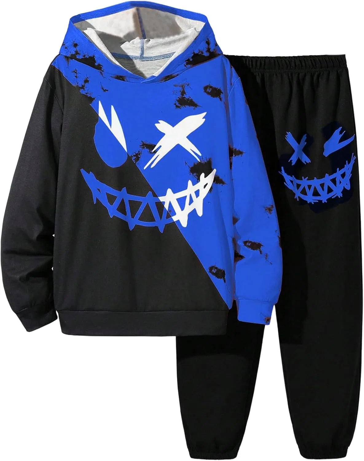 Детский спортивный костюм с принтом WDIRARA, 2 предмета, Royal Blue