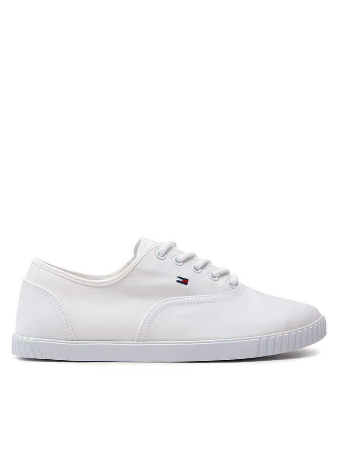 

Тканевые кроссовки Canvas Lace Up Sneaker Tommy Hilfiger, белый