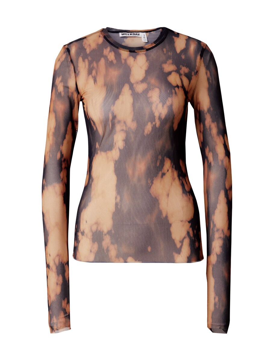 

Рубашка WEEKDAY Nico, цвет Brown/Light brown/Dark brown
