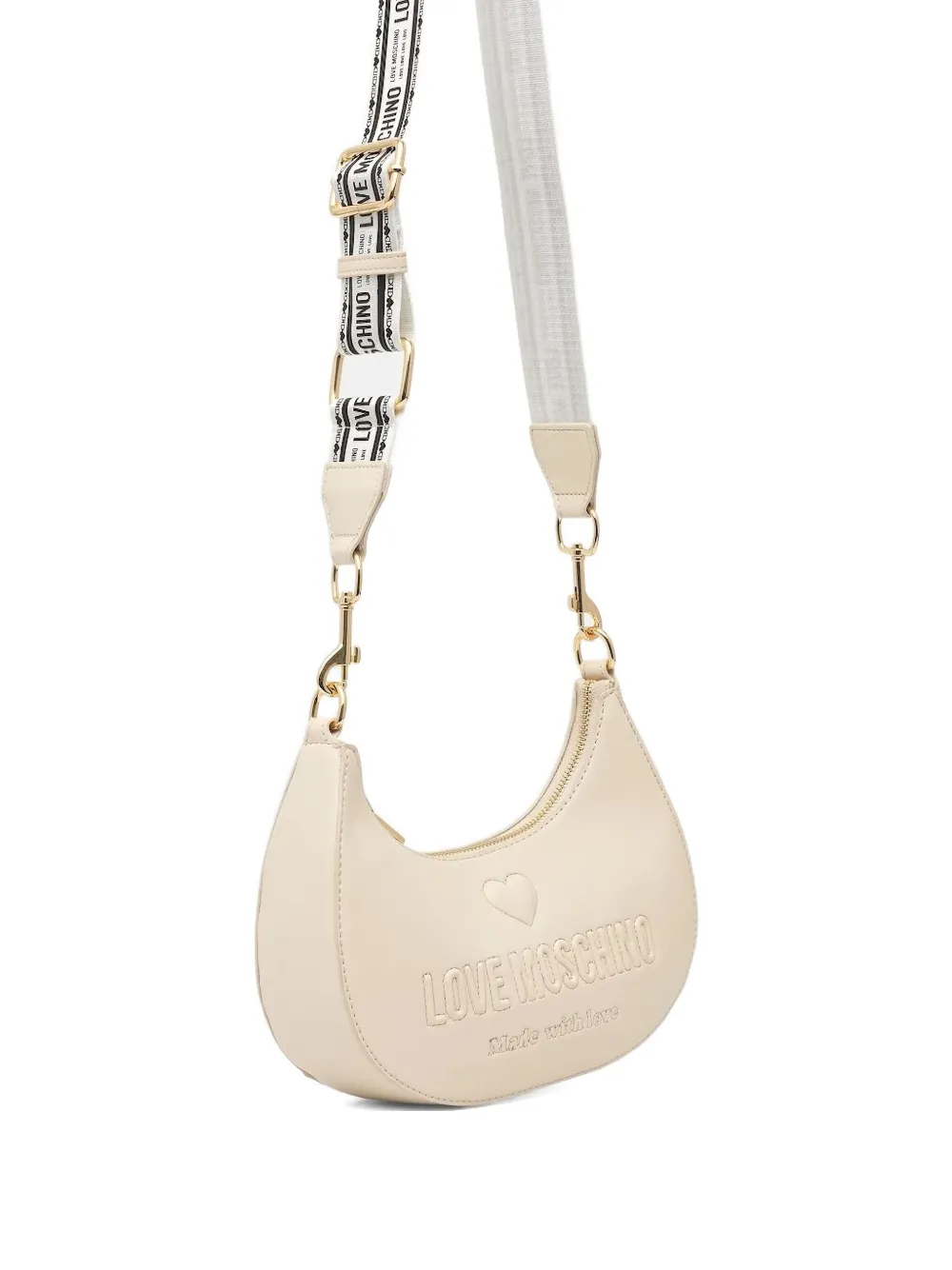

Сумка через плечо с тисненым логотипом Love Moschino, нейтральный