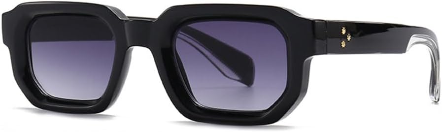 

Солнцезащитные очки MUTYNE в узкой оправе для женщин, роскошные модные солнцезащитные очки для мужчин, стильные ретро-очки квадратной формы, защита от ультрафиолета UV400, Black Double Gray