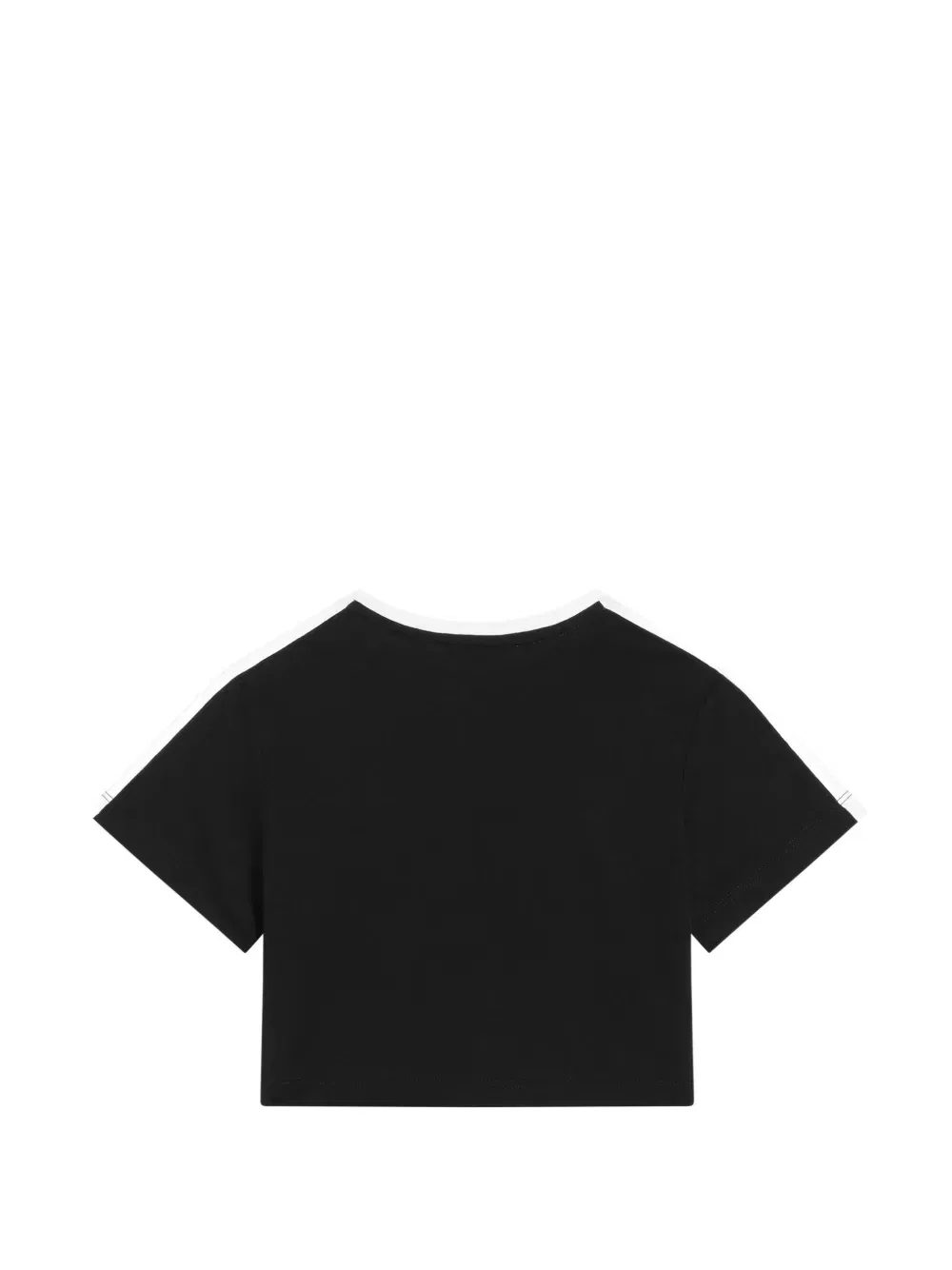 Футболка с коротким рукавом и вставками Dolce & Gabbana Kids, черный — фото 2