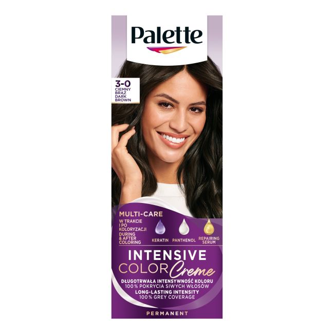 

Краска для волос icc Palette, цвет n2 tamsiai rudas
