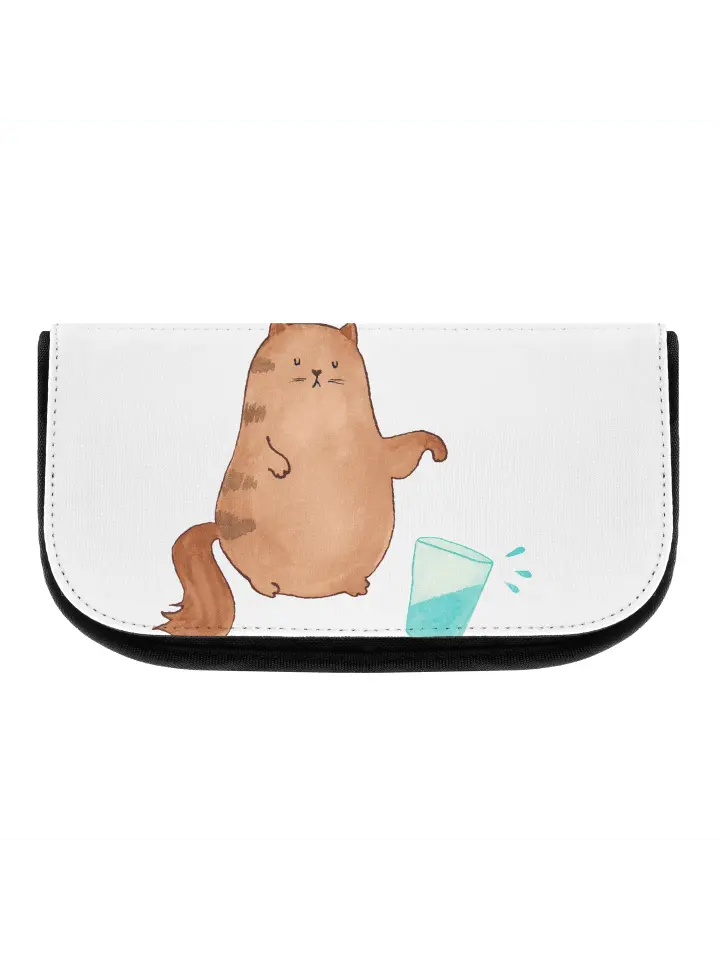 

Косметичка Mr & Mrs Panda Katze Wasserglas ohne Spruch, белый
